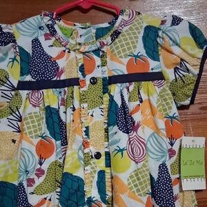 NWT Le' Za Me Kids Vegetable Dress